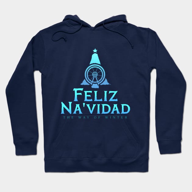 Feliz Na'vidad: The Way of Winter Hoodie by Podcast: The Ride